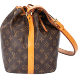 Louis Vuitton Canvas Monogram Sac Noe Petit Shoulder Bag