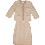 Chanel Tweed Pearl Jacket Set (DE34 /FR36)