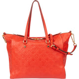 Louis Vuitton Red Leather Empreinte Monogram Lumineuse Handbag