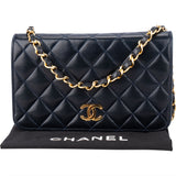 Chanel Quilted Lambskin 24K Gold Mini Single Flap Shoulder Bag