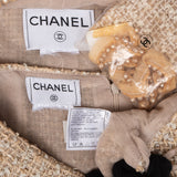 Chanel Tweed Pearl Jacket Set (DE34 /FR36)