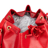 Louis Vuitton Rouge Epi Leather Sac Noe Grande Shoulder Bag