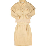 Chanel Yellow Wool Tweed Set (DE34 / FR36)
