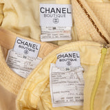 Chanel Yellow Wool Tweed Set (DE34 / FR36)