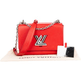 Louis Vuitton Red Epi Leather Twist Crossbody Bag