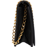 Chanel Quilted Lambskin 24K Gold Single Flap Shoulder Bag