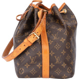 Louis Vuitton Canvas Monogram Sac Noe Petit Shoulder Bag