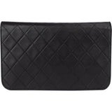 Chanel Quilted Lambskin 24K Gold Single Flap Shoulder Bag