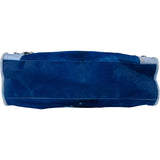 Balenciaga Limited Blue Fur City Handbag