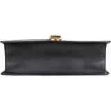 Gucci Black Leather Sylvie Shoulder Bag