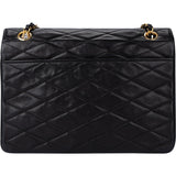 Chanel Quilted Lambskin 24K Gold Single Flap Shoulder Bag