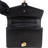 Gucci Black Leather Sylvie Shoulder Bag