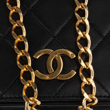 Chanel Quilted Lambskin 24K Gold Single Flap Shoulder Bag
