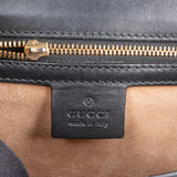 Gucci Black Leather Sylvie Shoulder Bag