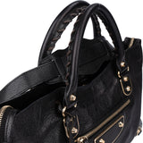 Balenciaga Black Leather City Handbag