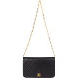 Chanel Quilted Lambskin 24K Gold Single Flap Shoulder Bag