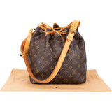 Louis Vuitton Canvas Monogram Sac Noe Petit Shoulder Bag