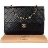 Chanel Quilted Lambskin Single Flap Shoulder Bag