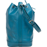 Louis Vuitton Bleu Cyan NM Epi Leather Sac Noe Grande Shoulder Bag