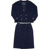 Chanel Navy Wool Captaine Jacket Set (DE36 / FR38)