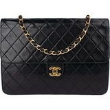 Chanel Quilted Lambskin Single Flap Shoulder Bag