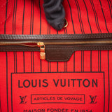 Louis Vuitton Damier Ebene Monogram Neverfull MM Shopper Handbag