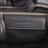 Balenciaga Black Leather City Handbag