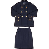Chanel Navy Wool Captaine Jacket Set (DE34 / FR36)