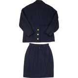 Chanel Navy Wool Captaine Jacket Set (DE34 / FR36)
