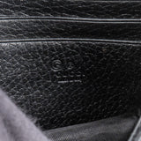 Gucci Black Leather Wallet On Chain Crossbody Bag
