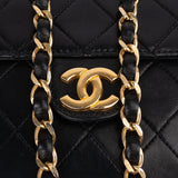 Chanel Quilted Lambskin Single Flap Shoulder Bag