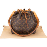 Louis Vuitton Canvas Monogram Sac Noe Petit Shoulder Bag