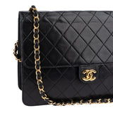 Chanel Quilted Lambskin Single Flap Shoulder Bag