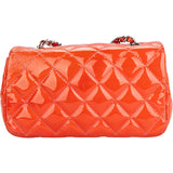 Chanel Quilted Patent Leather Mini Single Flap Crossbody Bag