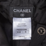 Chanel Noir Wool Pants (D 34 / FR 36) - vintageandkickz
