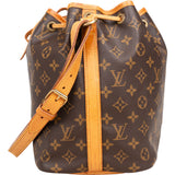 Louis Vuitton Canvas Monogram Sac Noe Petit Shoulder Bag