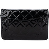 Chanel Quilted Patent Leather Wallet On Chain Crossbody Bag