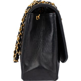 Chanel Quilted Lambskin 24K Gold Diana Single Flap Crossbody Bag