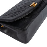 Chanel Quilted Lambskin 24K Gold Diana Single Flap Crossbody Bag