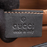 Gucci Black Leather Queen Margret Bee Crossbody Bag