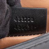 Gucci Black Leather Queen Margret Bee Crossbody Bag