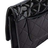 Chanel Quilted Patent Leather Wallet On Chain Crossbody Bag