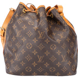 Louis Vuitton Canvas Monogram Sac Noe Petit Shoulder Bag