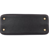 Louis Vuitton Black Leather Lining Capucines MM Handbag
