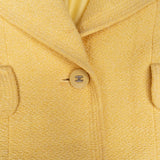 Chanel Yellow Tweed Jacket Set (DE34 / FR36)