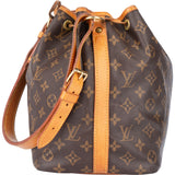 Louis Vuitton Canvas Monogram Sac Noe Petit Shoulder Bag