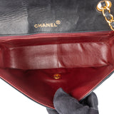 Chanel Quilted Lambskin 24K Gold Diana Single Flap Crossbody Bag