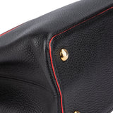 Louis Vuitton Black Leather Lining Capucines MM Handbag