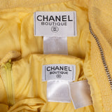 Chanel Yellow Tweed Jacket Set (DE34 / FR36)