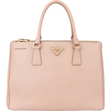 Prada Pink Saffiano Leather Galleria Handbag